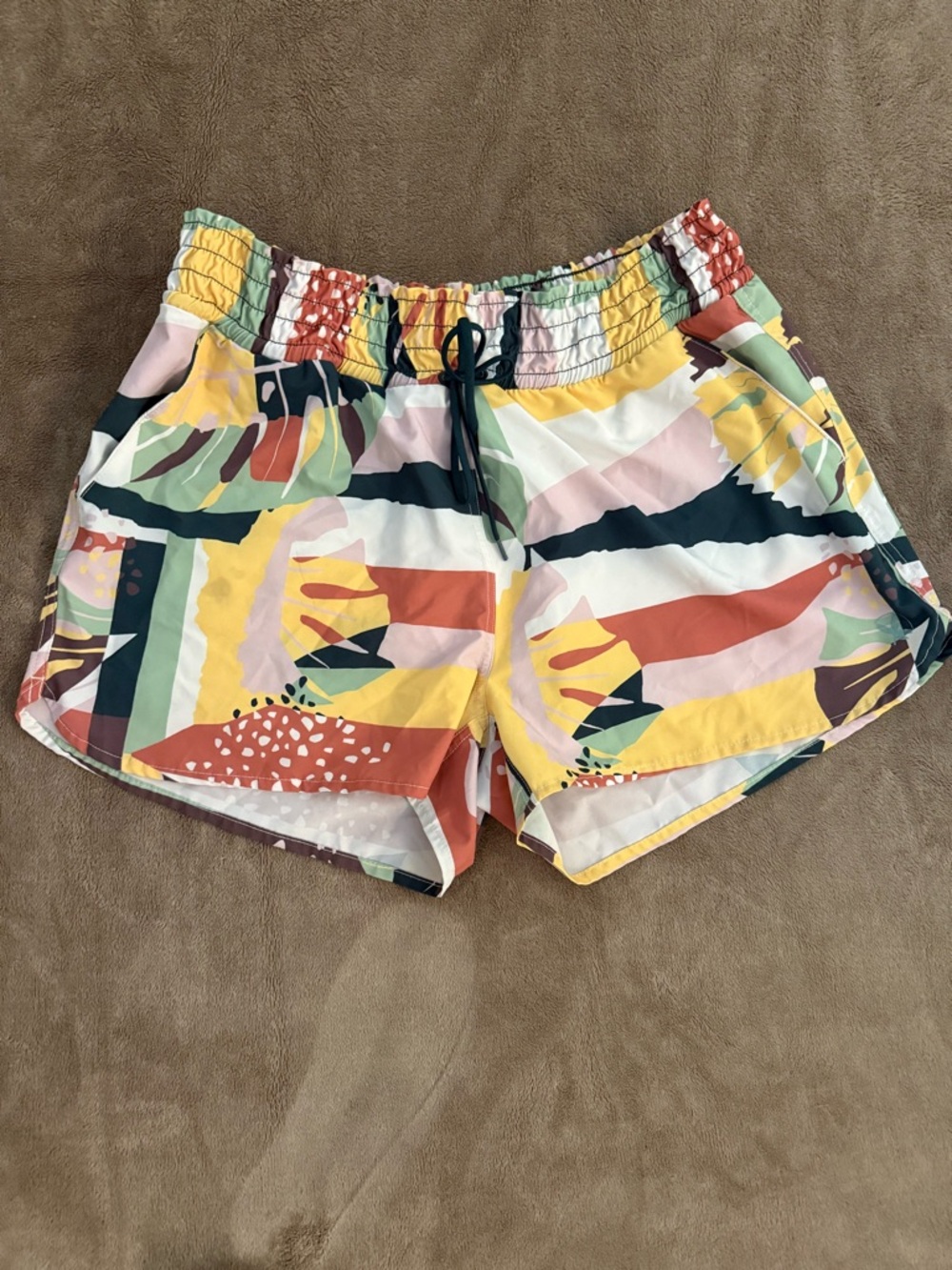 Carve Designs- Women's Multicolor Abstract Print Bali Breeze board shorts